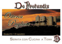 "OSTERIA PUGLIESE" al De Profundis Caf&egrave;