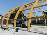 Copertura del campo da tennis al Matassino