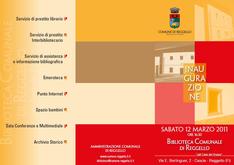 INAUGURAZIONE NUOVA BIBLIOTECA COMUNALE DI REGGELLO 